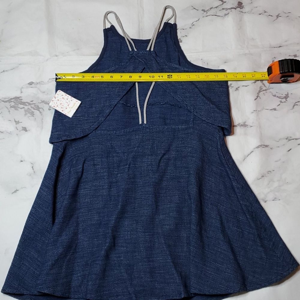 Free People Blue Cold Shoulder dress - Picture 3 of 4